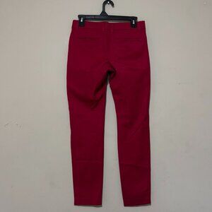 Gap Burgundy Womens Slim City Pants Size 4 Regular